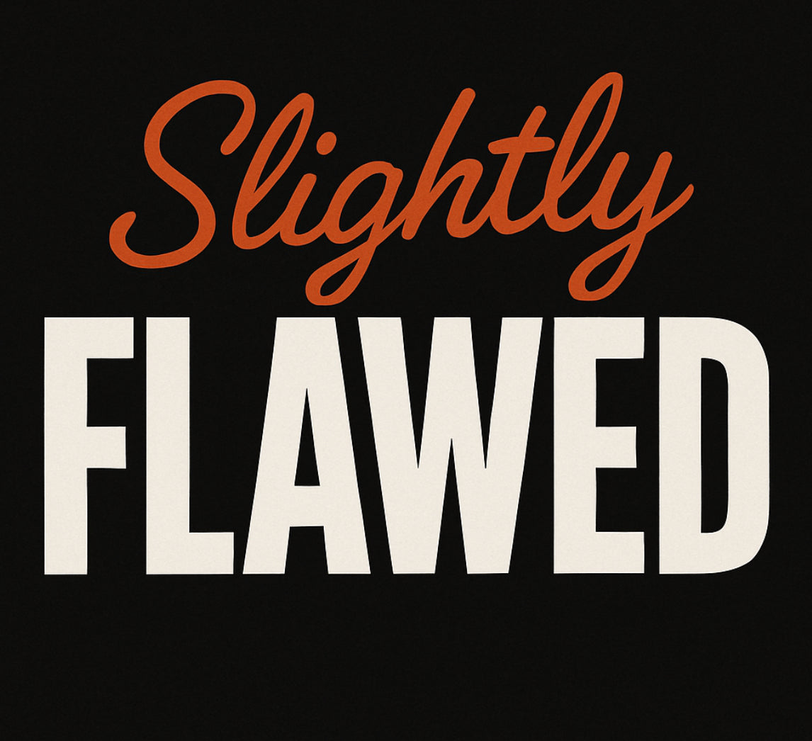 Slightly FLAWED Short Sleeved T-Shirt (Black)