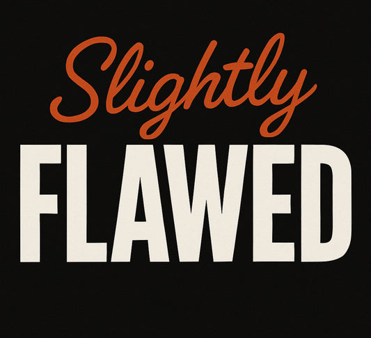 Slightly FLAWED Short Sleeved T-Shirt (Black)