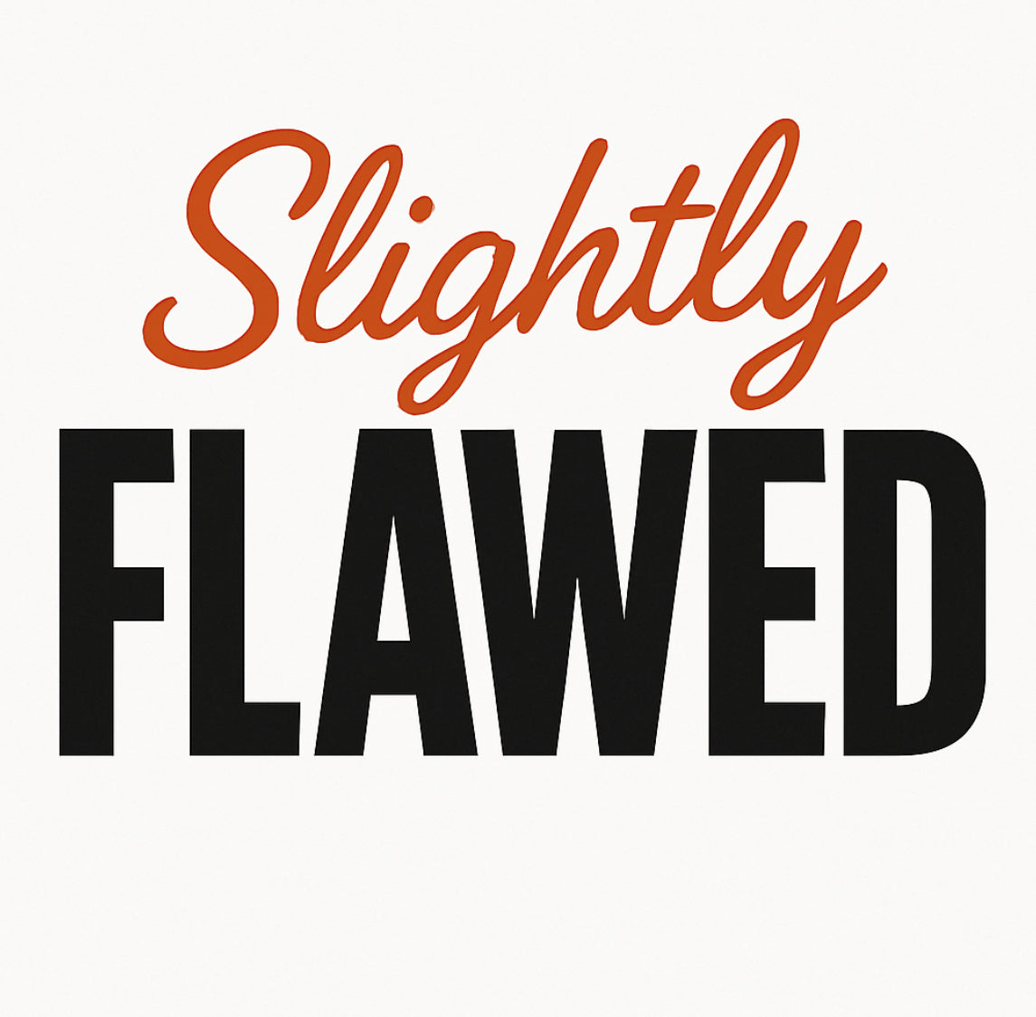 Slightly FLAWED Short Sleeve T-Shirt (White)